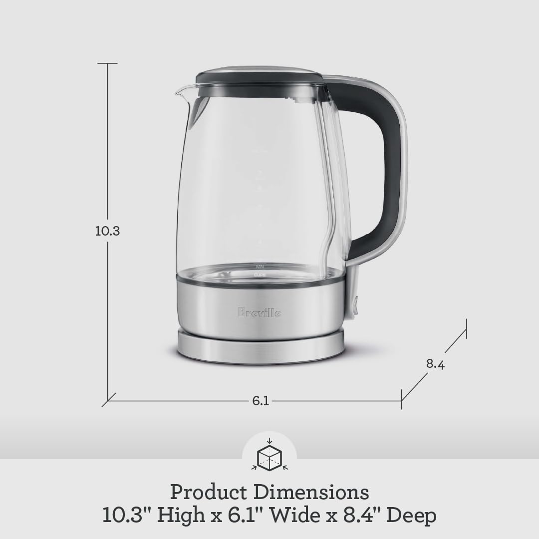 Breville Crystal Clear Kettle BKE595XL auto shut-off and boil-dry protection for safety