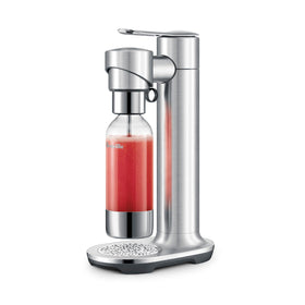 Breville InFizz front view in brushed stainless showcases premium kitchen appliance design.