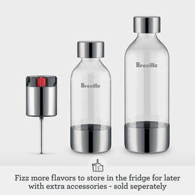 Breville InFizz magnetic drip tray keeps counters clean.