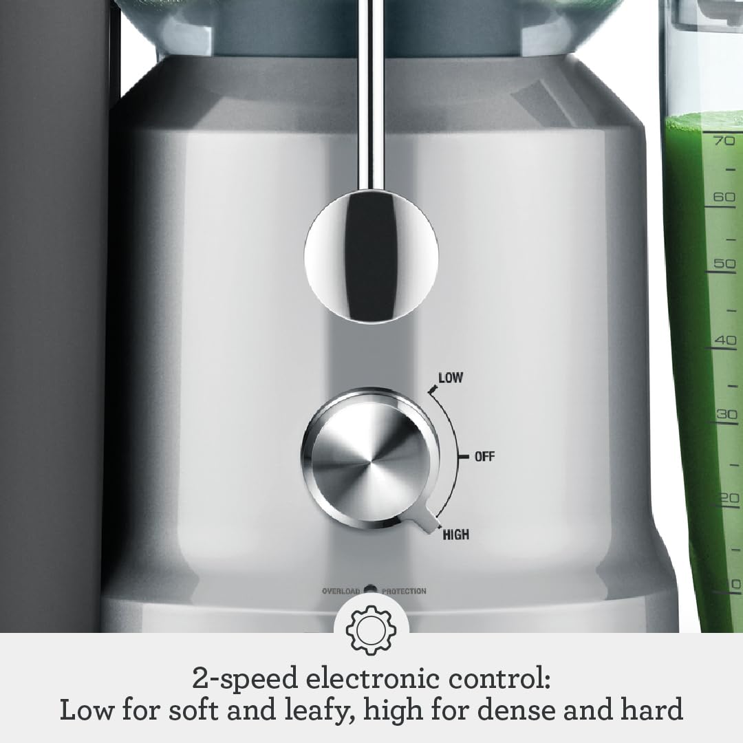 Breville Juice Fountain Cold nozzle for mess-free pouring into glass