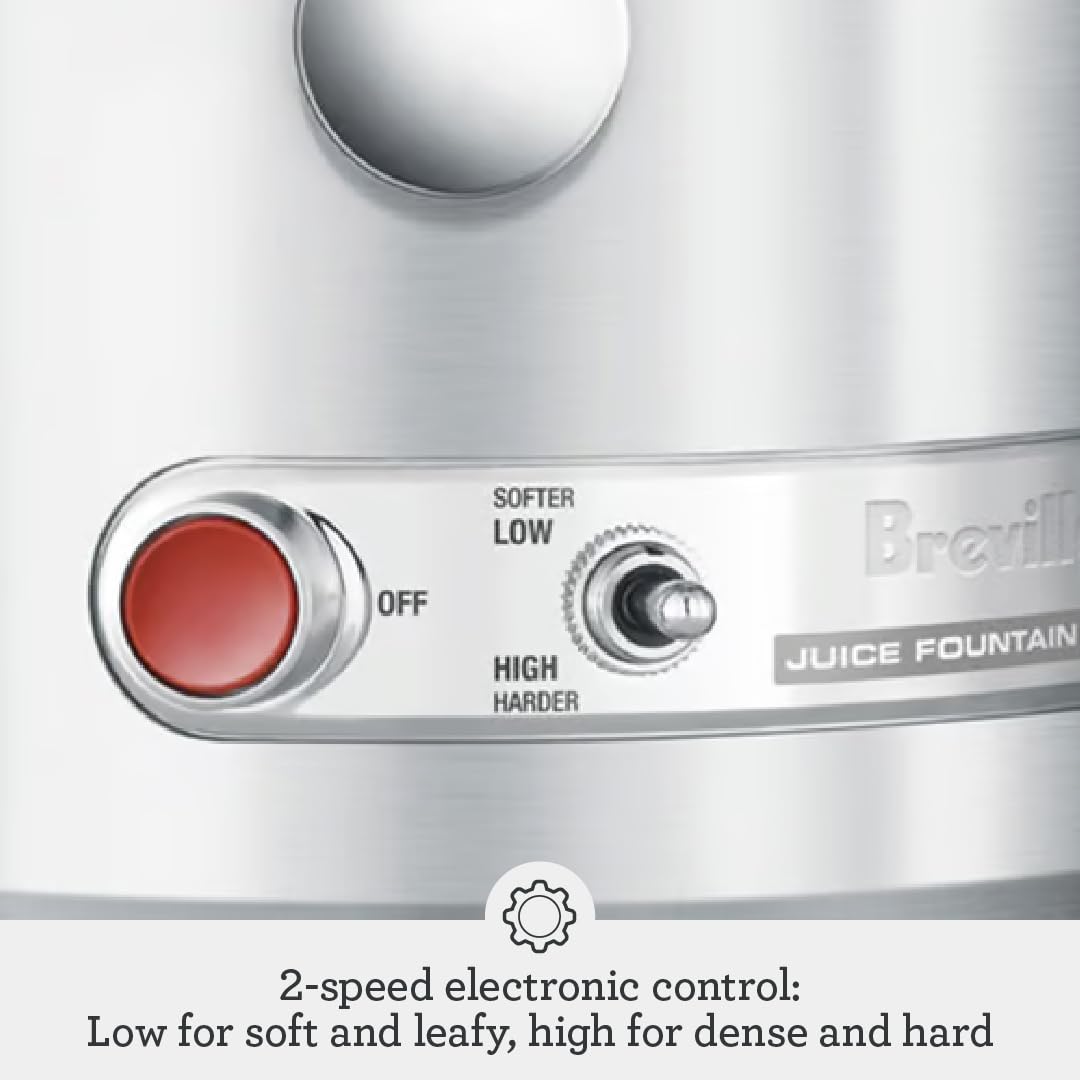 3-inch wide feed chute ready for whole fruits and vegetables