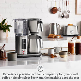 Breville Luxe Drip Coffee Machine control panel with one-touch Brew for consistent results.