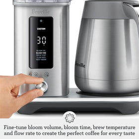 Breville Luxe Drip Coffee Machine custom brew profile saves preferences.