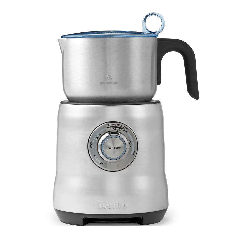 Breville Milk Café frother disc in action for rich crema and smooth hot drinks