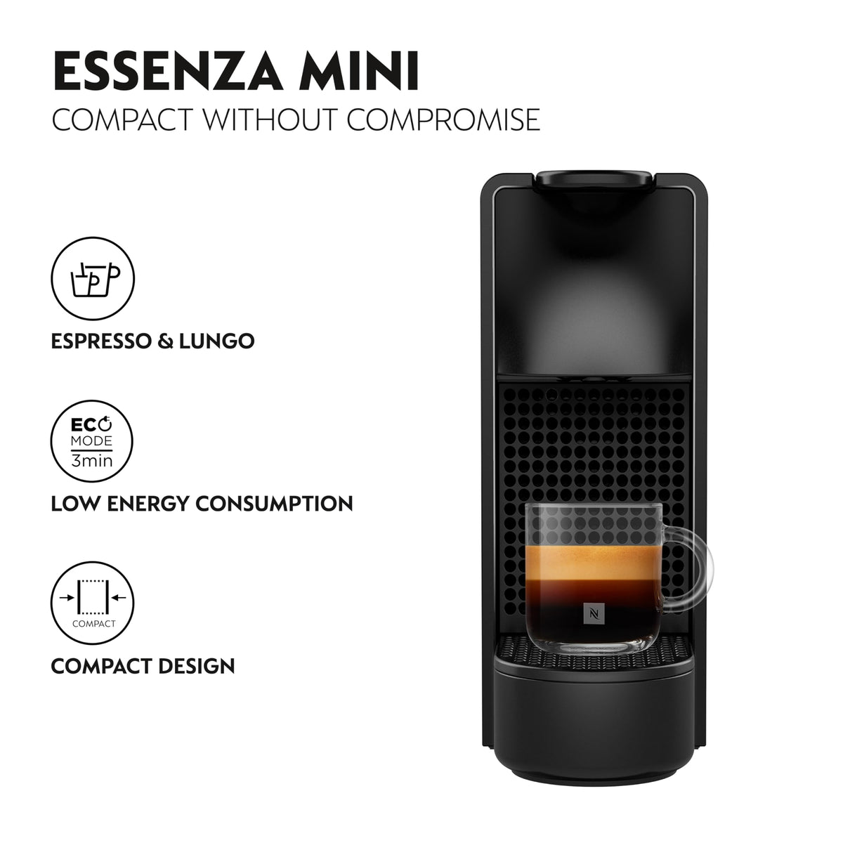 Breville Essenza Mini crema close-up highlighting crema texture