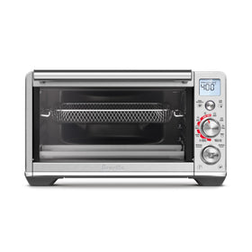 Breville Smart Oven Air Fryer Compact interior view showing ample cooking space for meals.
