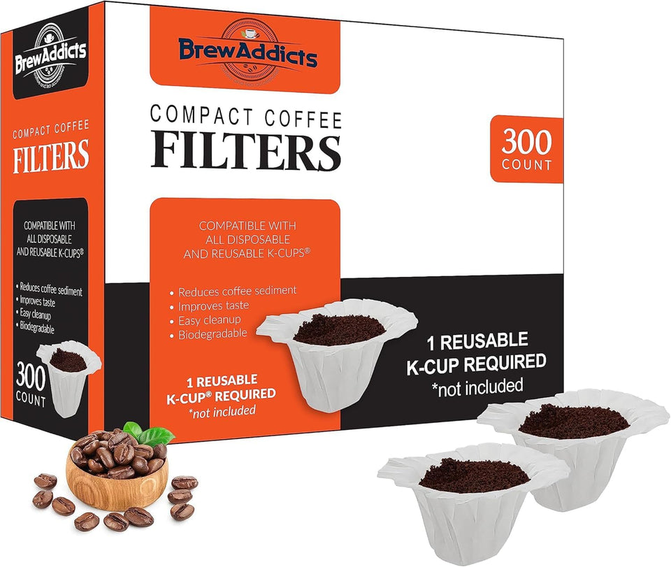 Brew Addicts 300 disposable filters shown to deliver sediment-free coffee for a smoother cup
