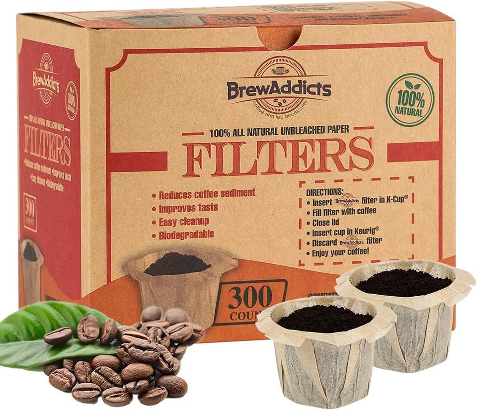 Brew Addicts 300 filters pack front view for daily use