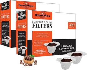 Brew Addicts 600-paper filter with compact design for quick, clean brewing