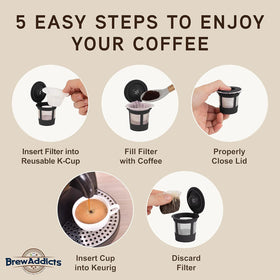 Brew Addicts 600-paper single-use filter for effortless brewing