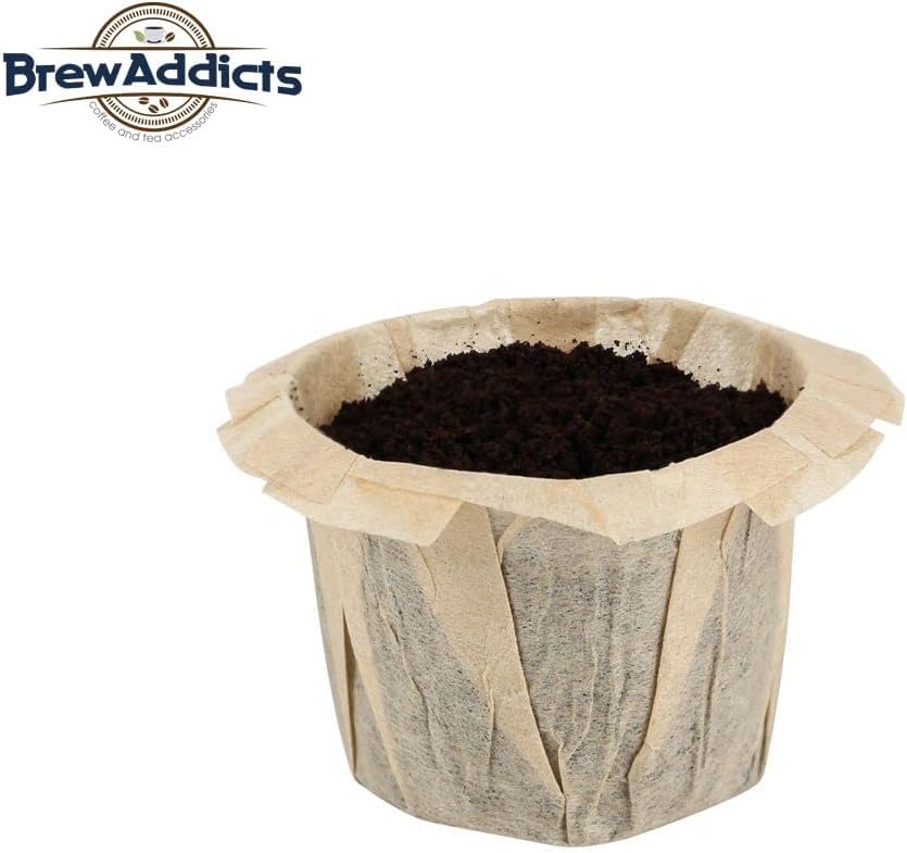 Brew Addicts disposable filters in an office routine for ease