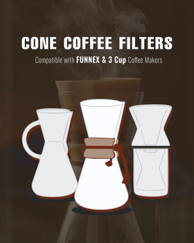 Brew Choice pour-over filter compatible with Chemex brewing