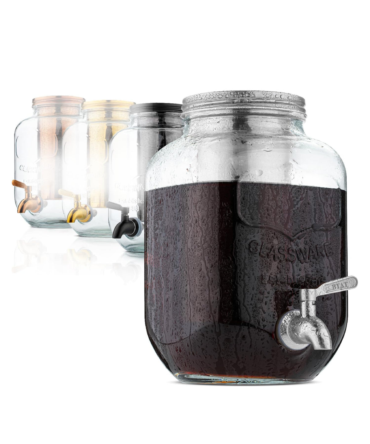 Brew To A Tea BTaT 1-gallon cold brew coffee maker pitcher for bulk batches