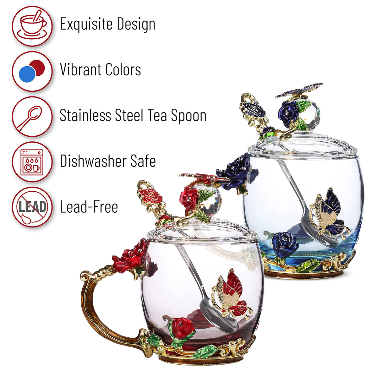 Brew To A Tea elegant gift box makes this set a thoughtful present.