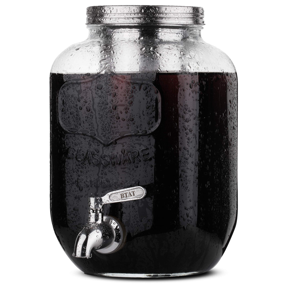 Brew To A Tea BTaT lid and spigot included for secure storage in fridge