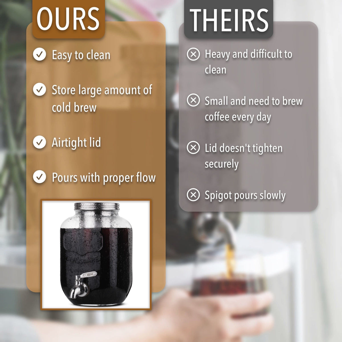 Brew To A Tea BTaT wide-mouth opening for easy filling and thorough cleaning