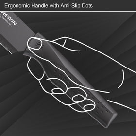 Brewin 8-inch bread knife with serrated edge for crusty loaves.