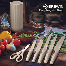 Brewin Knife Set slicing knife ideal for even meat and vegetable slices.