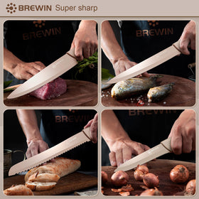 Brewin Universal Block knife block keeps blades organized and dry.