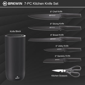 Brewin 5-inch utility knife for small prep tasks.