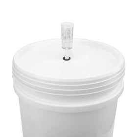 Brewland airlock disassembles for easy cleaning and reuse