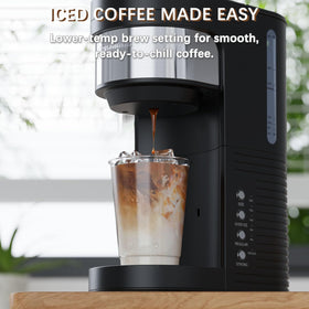 Brewmann 42oz water tank emphasizing reduced refills during busy mornings