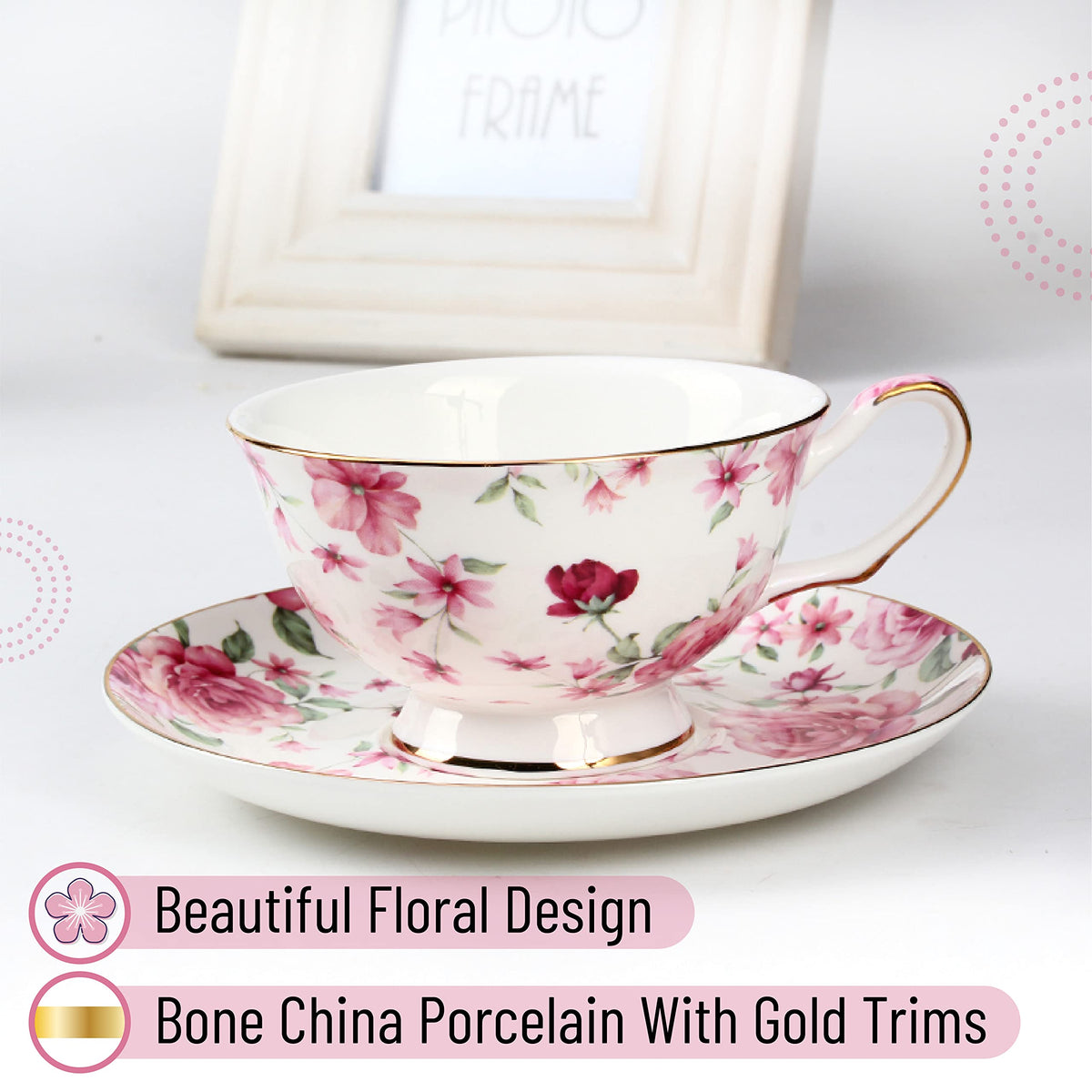 BTaT set in use on a table offers an elegant tea moment.