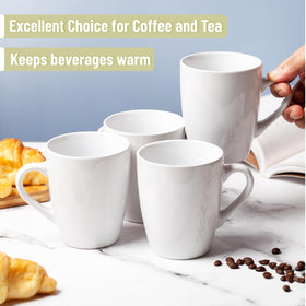 Brew To A Tea white mugs fit any kitchen or office