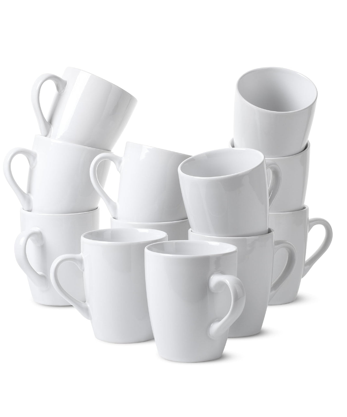 Brew To A Tea white mug set 12oz, classic for everyday use