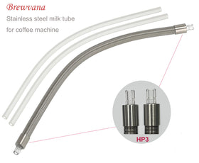 Brewvana HP3 opaque casing shields the milk tube from UV light.