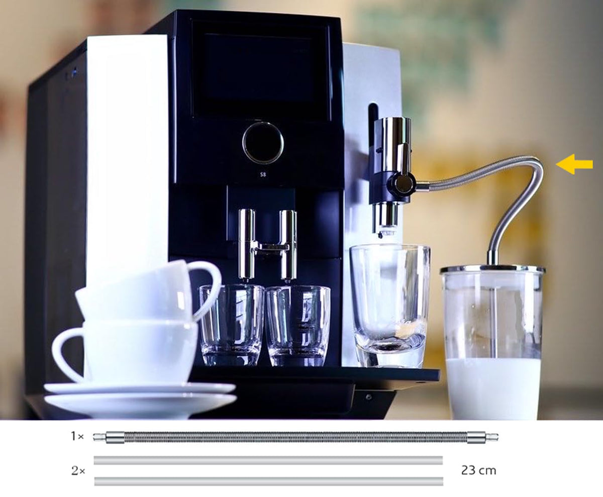 Brewvana HP3 milk tube is ready to use, promoting easy setup and hygiene.