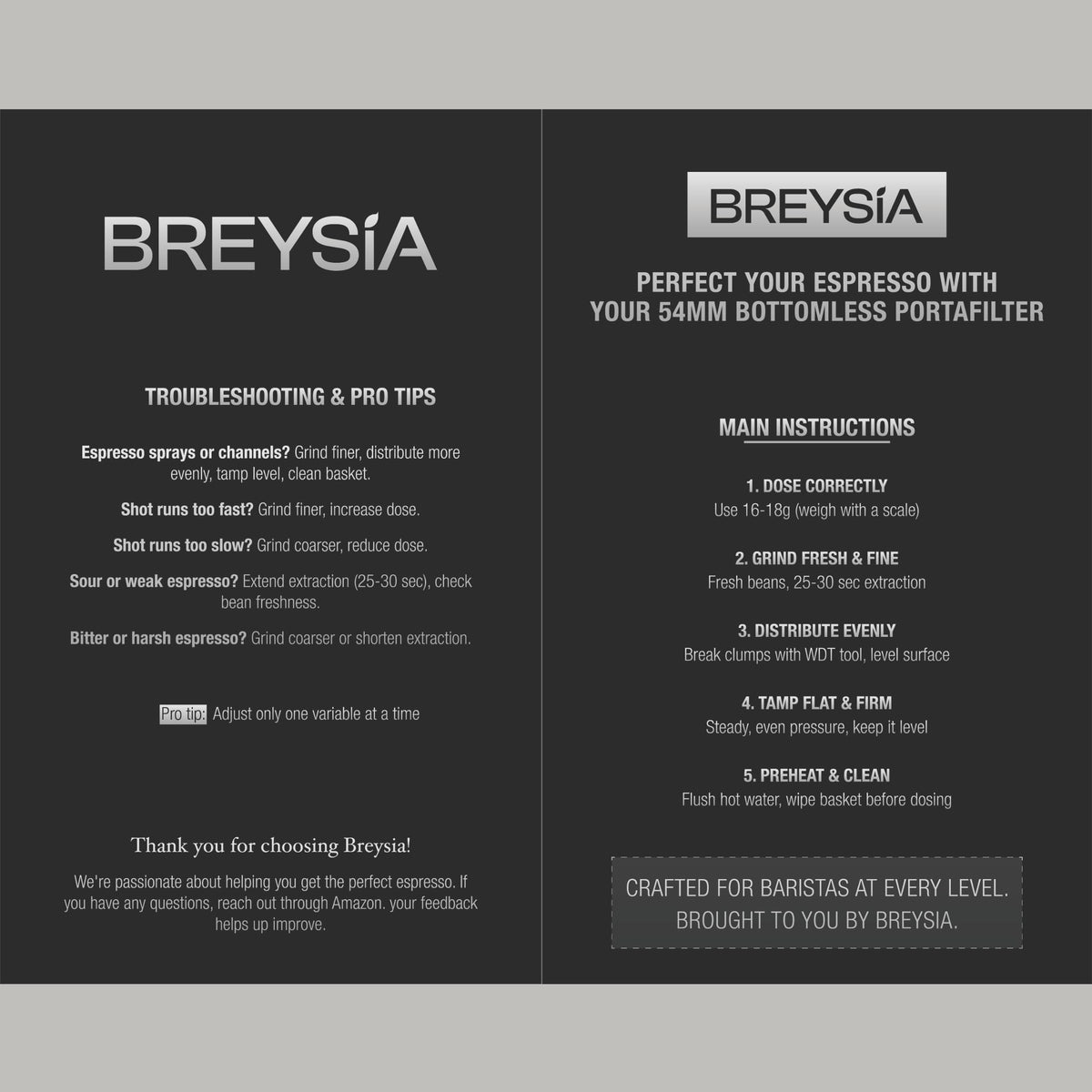 Breysia splash-free open design helps you monitor extraction easily.