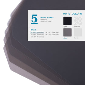 BRIAN AND DANY waterproof liner shields lower shelves from moisture.