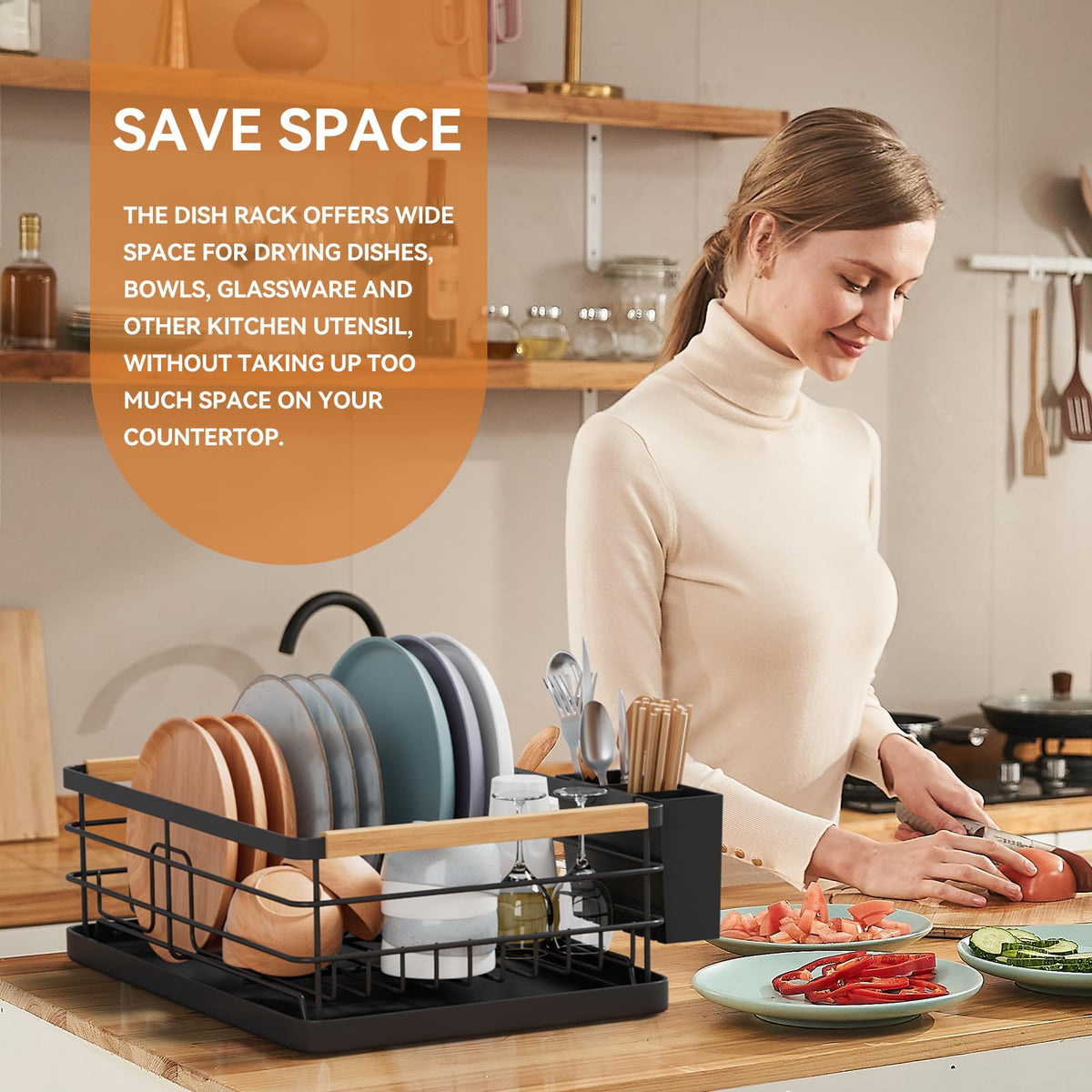BRIAN & DANY compact dimensions fit most counters without crowding the workspace.