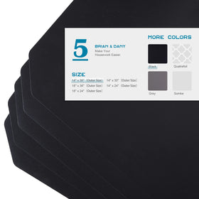 BRIAN & DANY flat smooth surface prevents items from slipping on shelves
