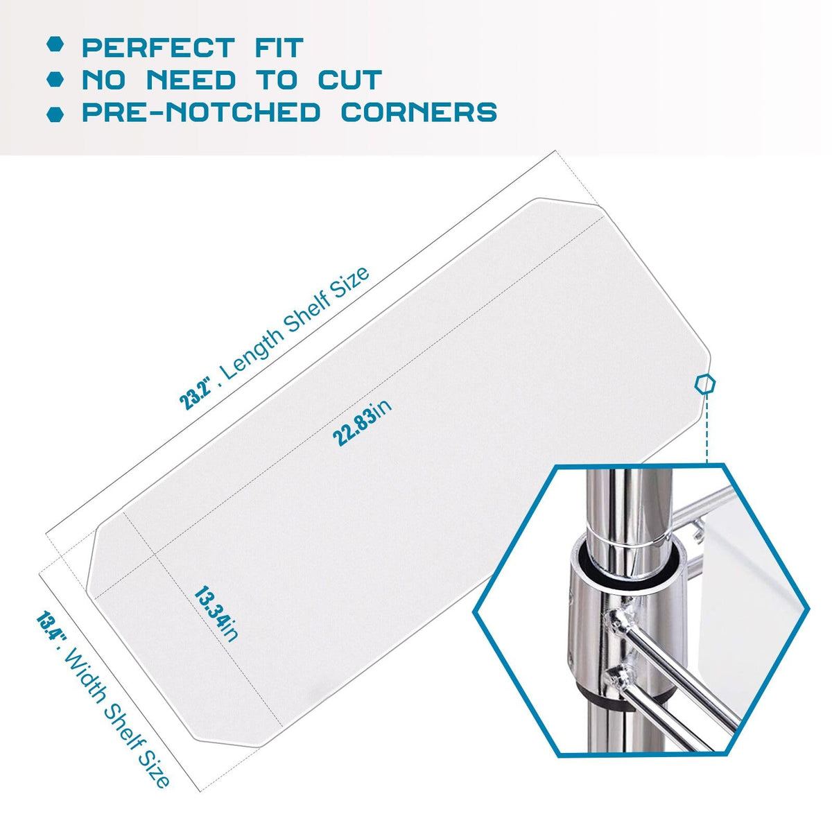 BRIAN AND DANY heavy-duty shelf liner 13.4x23.2 inches provides sturdy support and simple wipe-clean maintenance