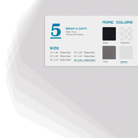BRIAN & DANY waterproof shelf liner protects lower shelves from spills.