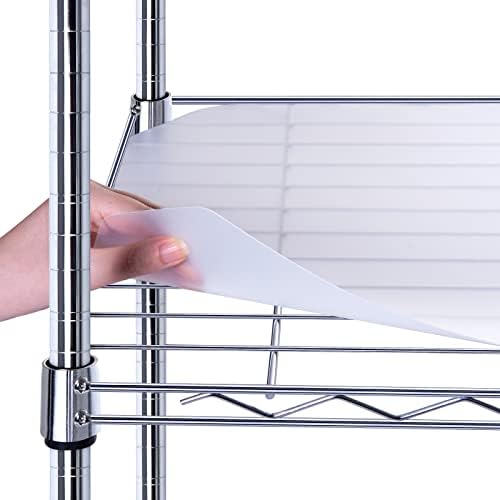 BRIAN & DANY wire shelf liner clear roll out keeps shelves organized and protected.