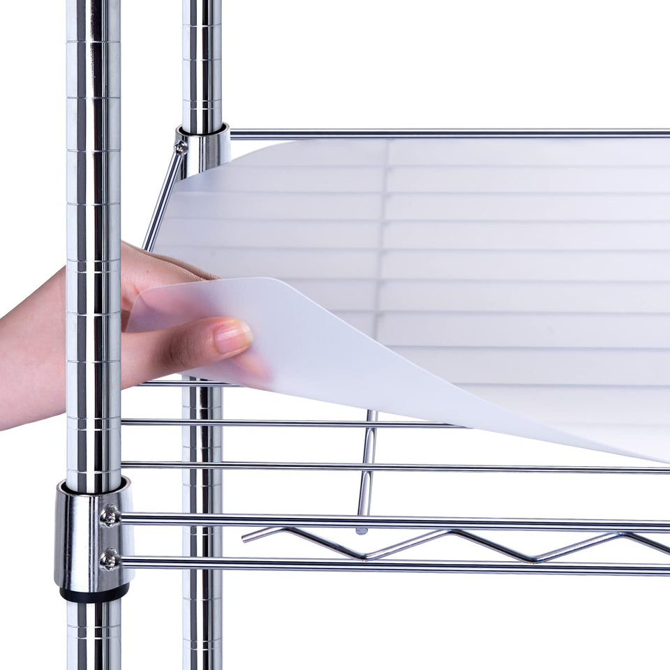 BRIAN AND DANY wire shelf liner pack-5-clear keeps items tidy