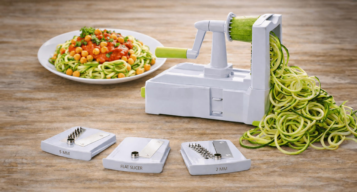 Brieftons recipe eBooks page offering 100+ veggie noodle ideas.