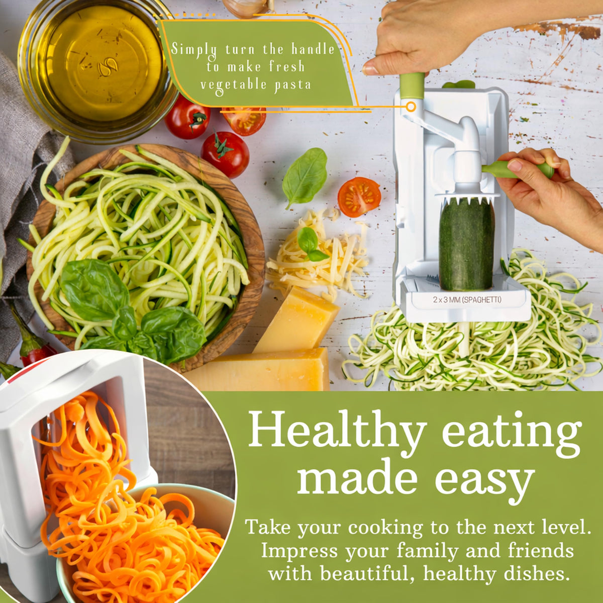 Brieftons catch container keeps noodles in place for mess-free prep