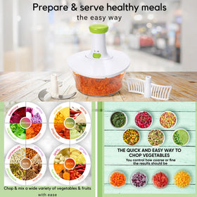 Brieftons Express safety-concealed blades ensure safe use while preparing ingredients.