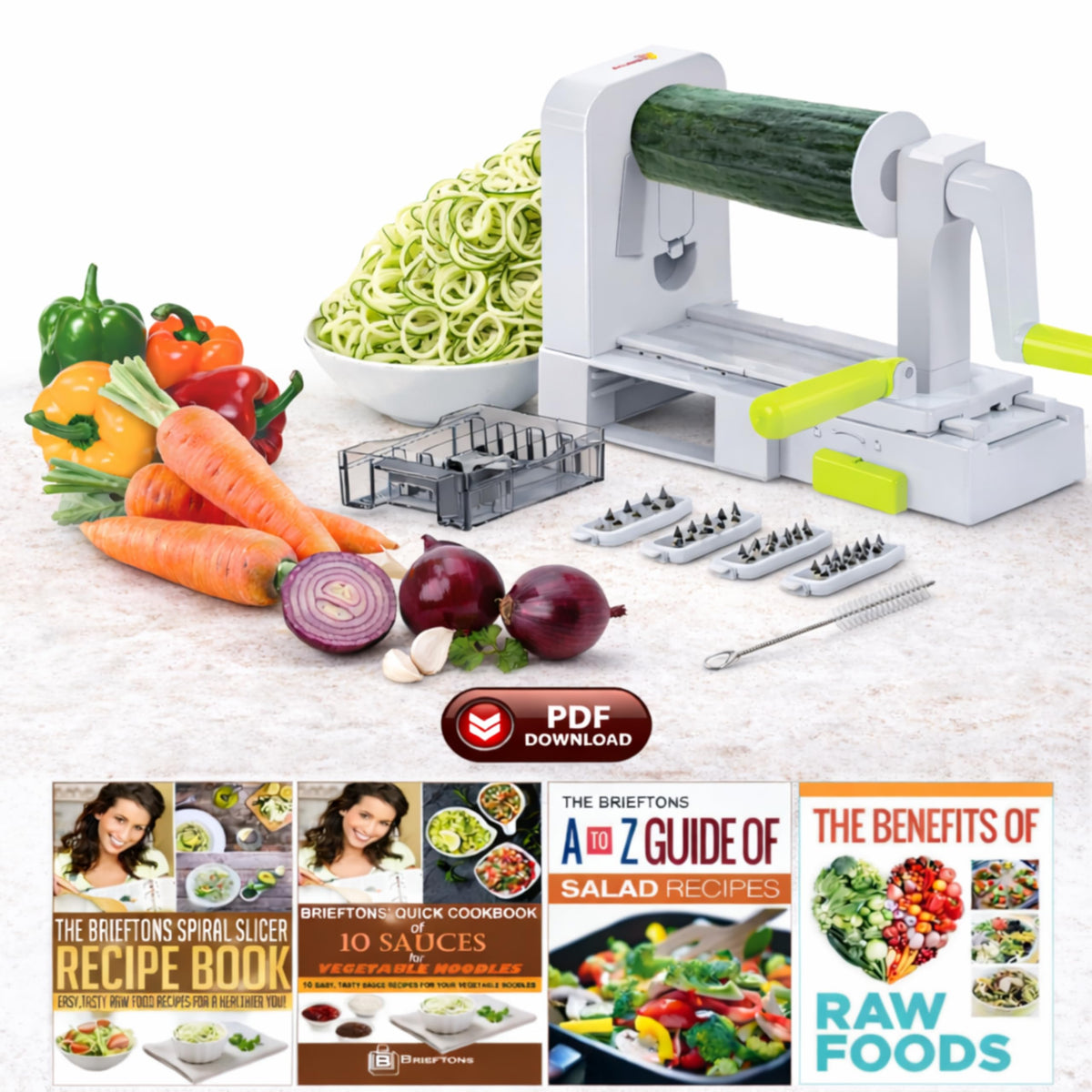 Brieftons QuickFold blade caddy keeps blades safe and organized.