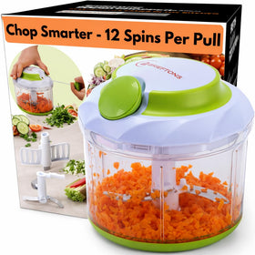 Brieftons QuickPull 4-Cup Chopper bowl ready for quick veggie chopping