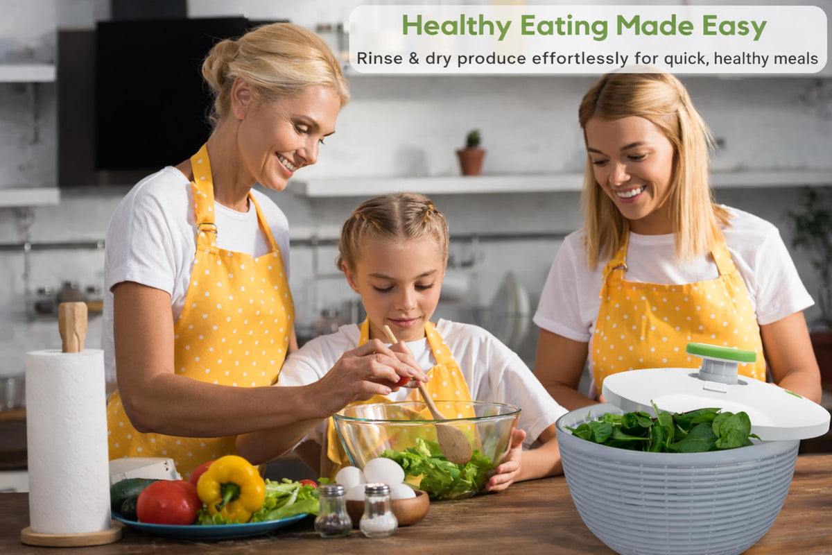 Brieftons salad spinner gift-pack provides a thoughtful health-focused gift.