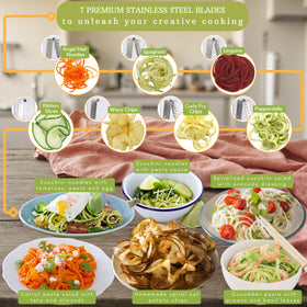 Brieftons spiralizer suction pad grips counter for stable use
