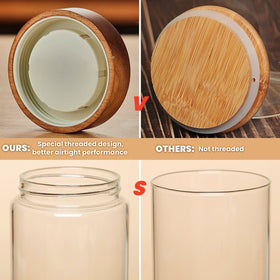Brighomrom 850ml jar suitable for coffee beans and aroma
