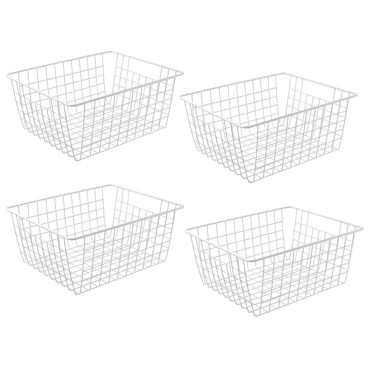 Brightalk 14-inch upright freezer basket front view for quick access