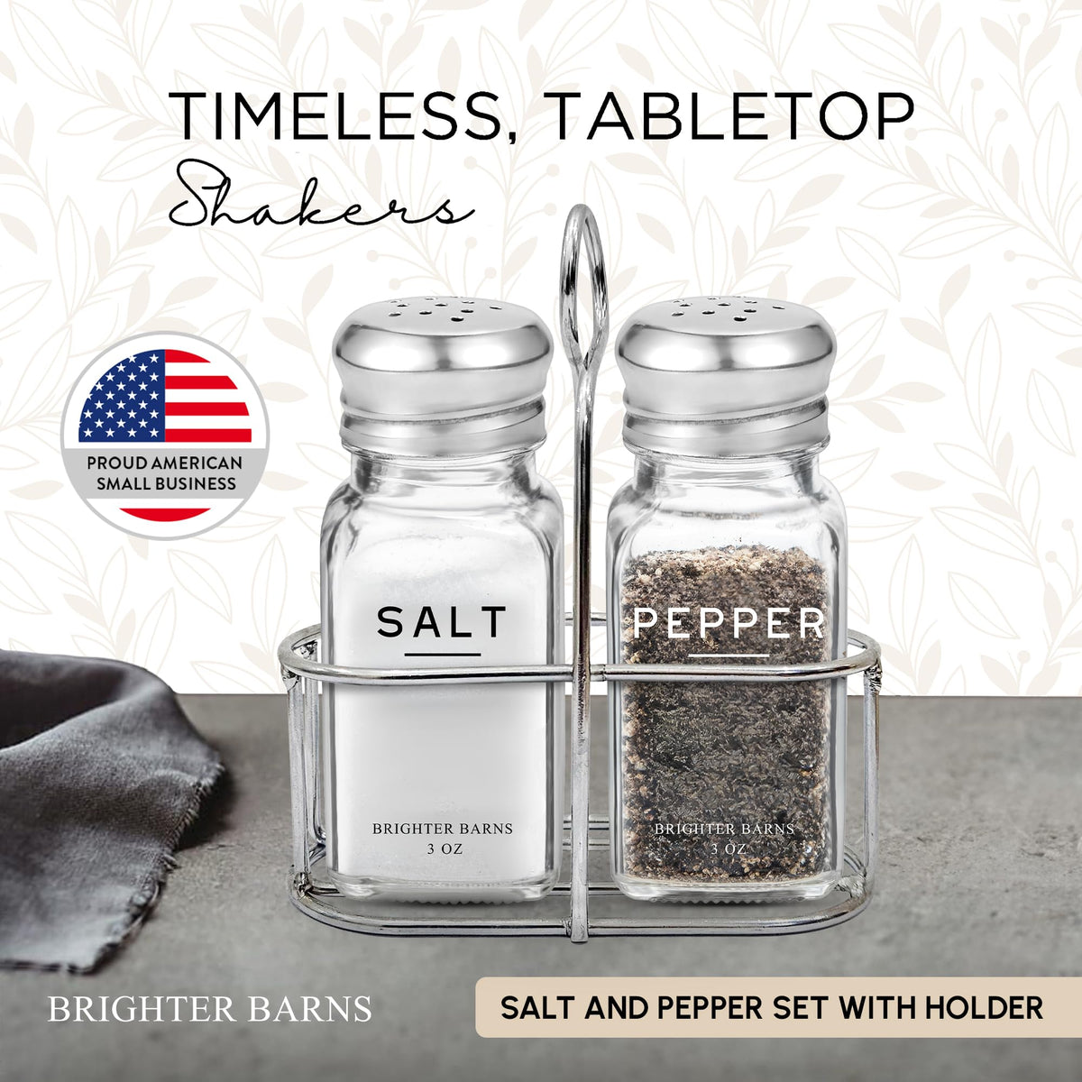 Brighter Barns stainless steel top detail enables smooth, clog-free pours