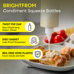 BrightFrom 16 oz ketchup bottle for mess free application